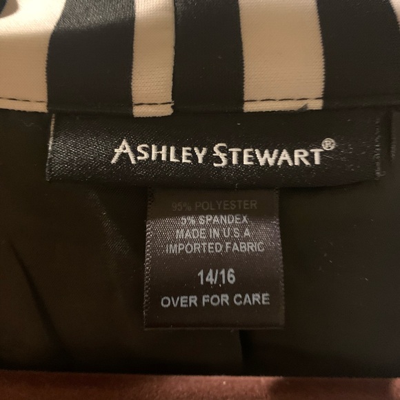 Ashley Stewart Striped and Rose Blazer - Picture 4 of 5